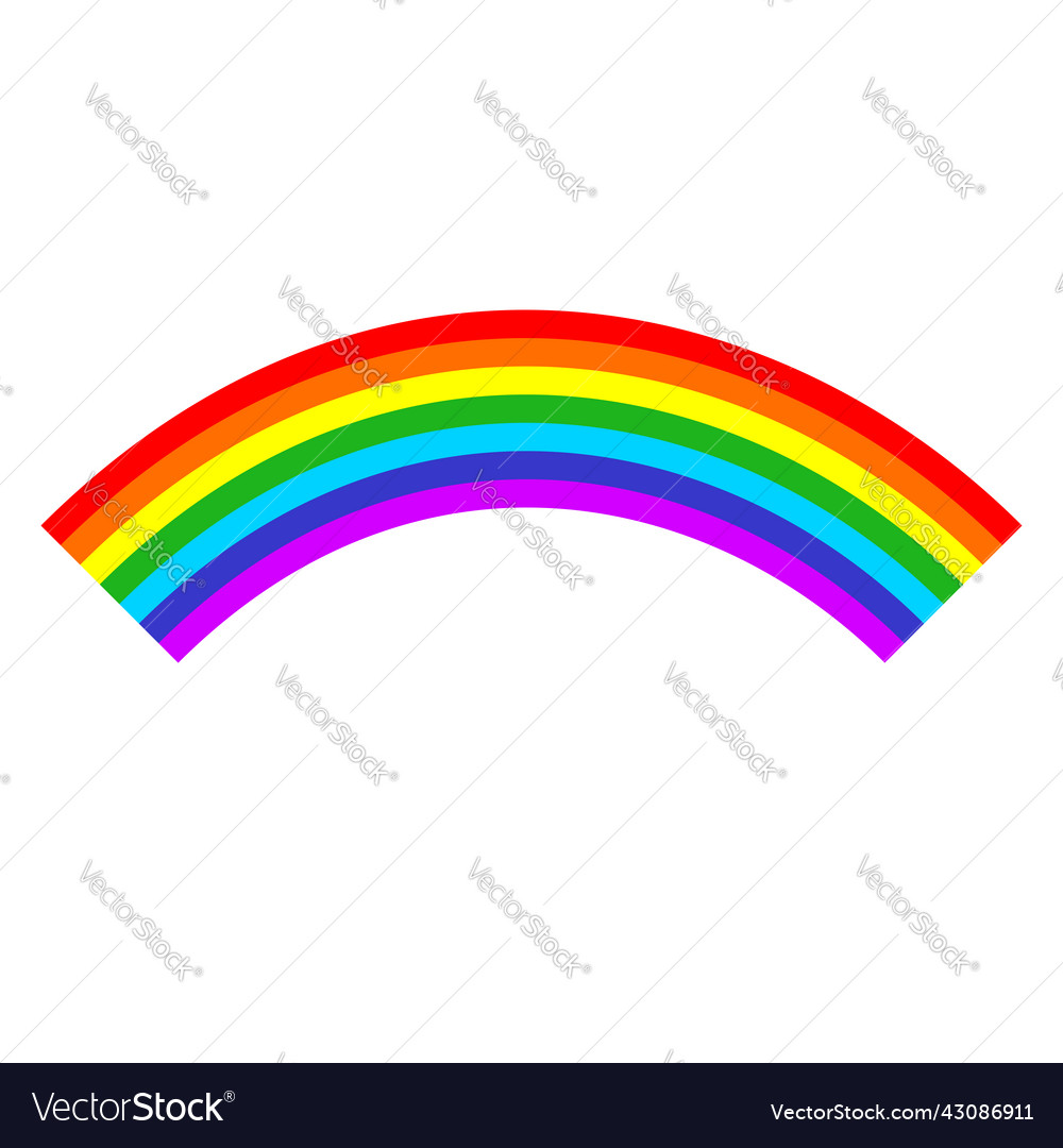 Rainbow graphic element shape