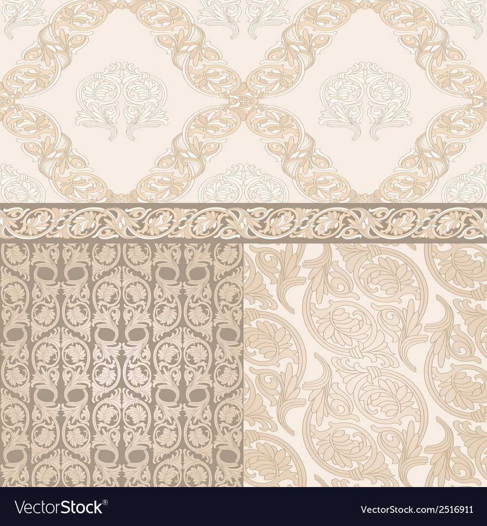Set of seamless pattern in dmask style