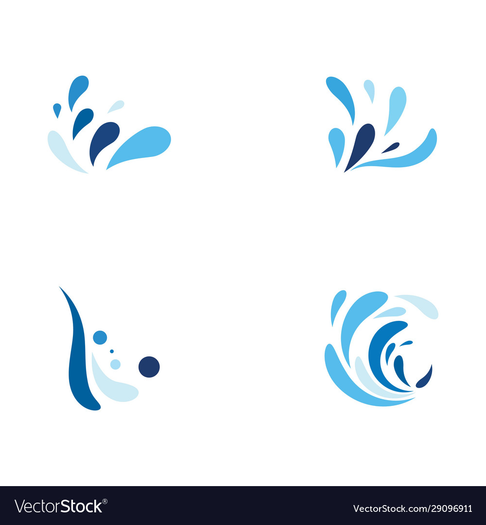 Water wave icon vector image Water wave icon