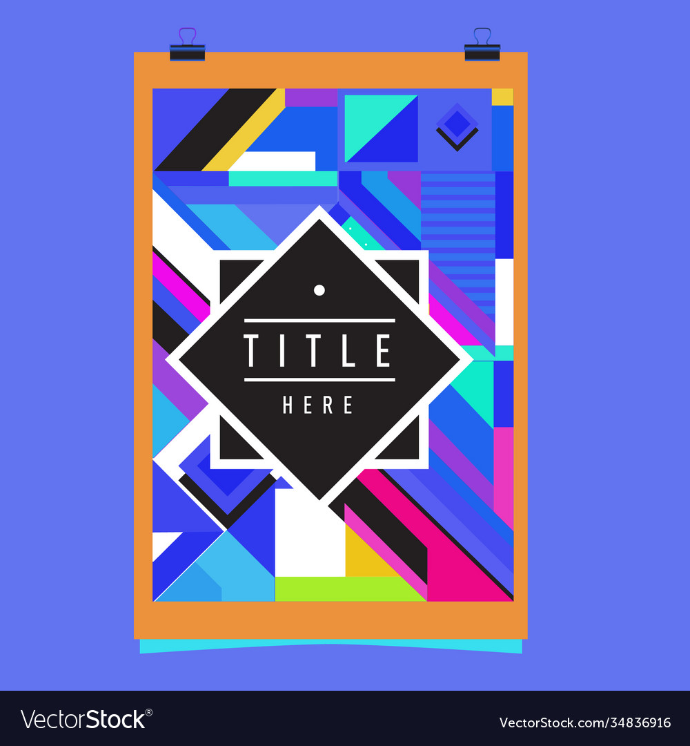 Abstract colorful geometric pattern background