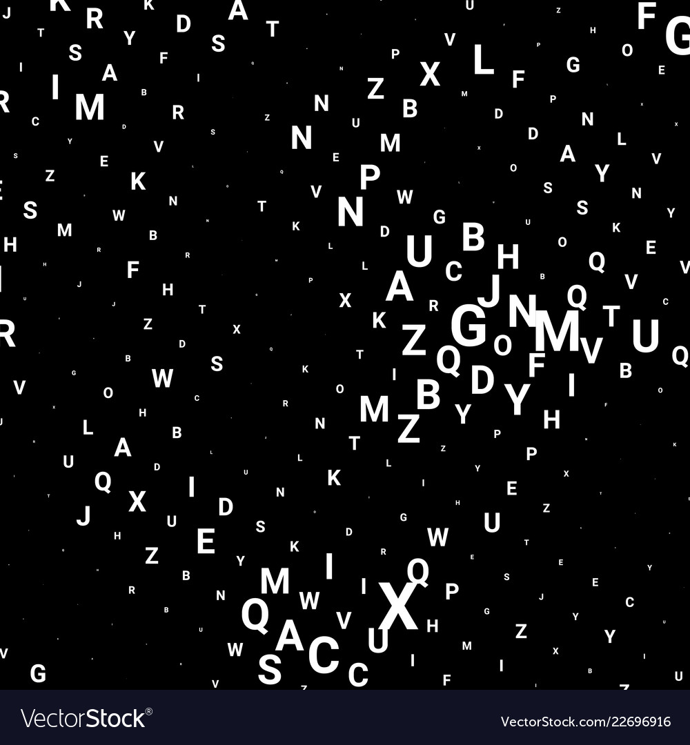 Abstract texture with letters vector image Abstract texture with letters