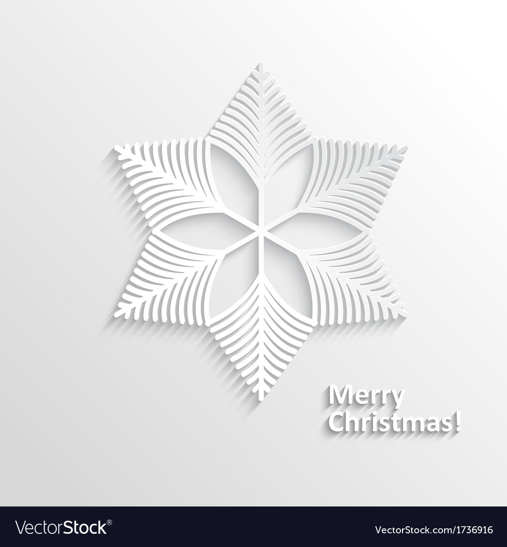 Elegant White Snowflake