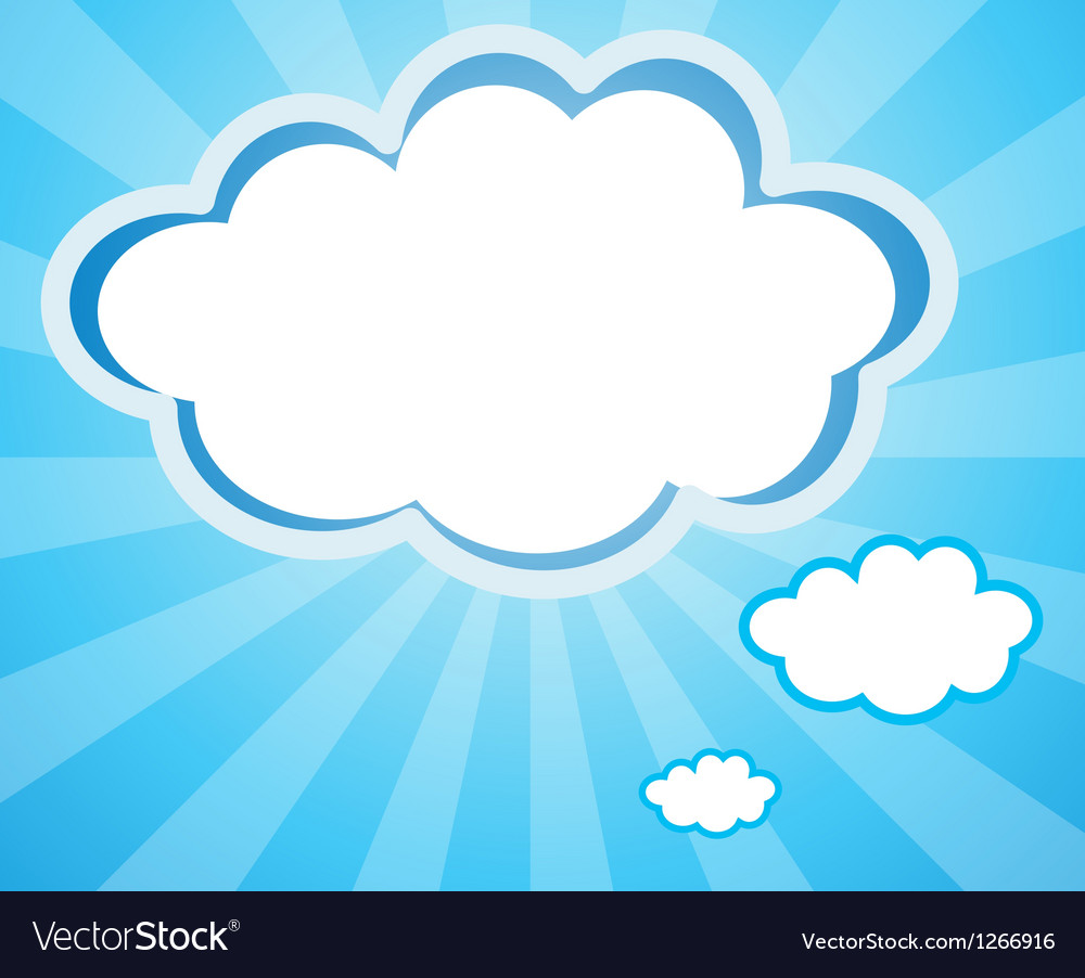 Empty cloud templates Royalty Free Vector Image