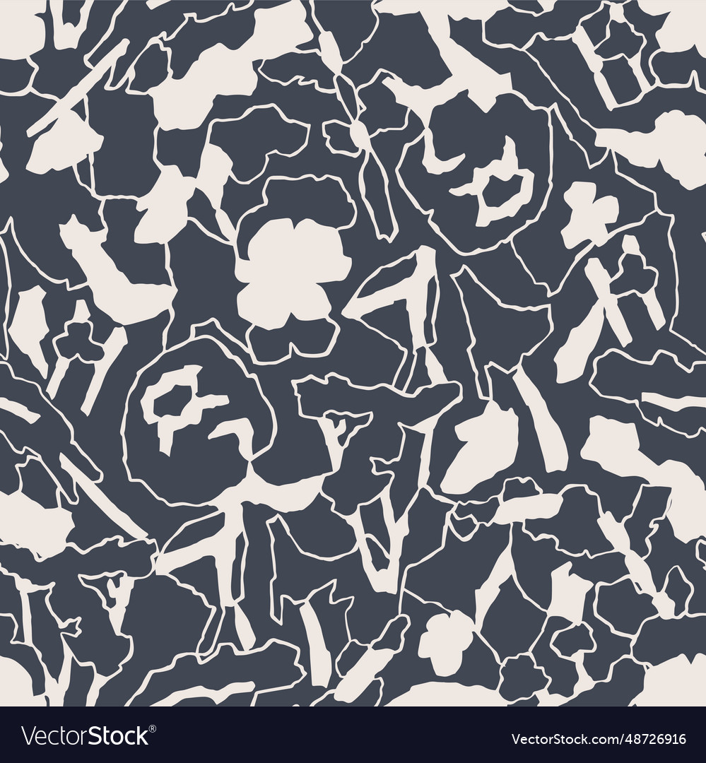 Flower and leaf seamless pattern