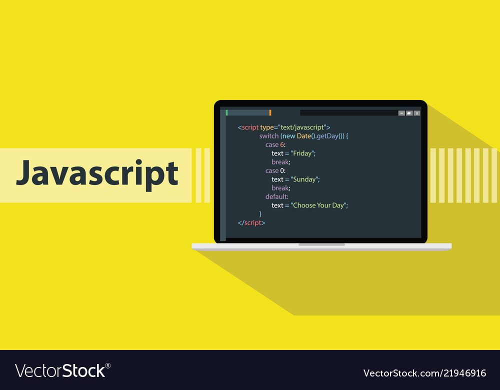 JavaScript Code on Laptop