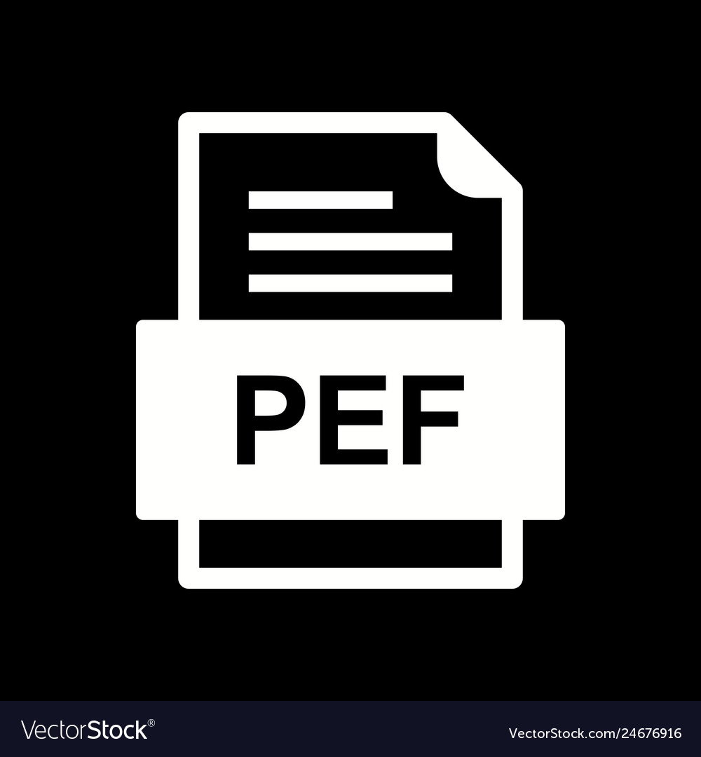 Pef file document icon