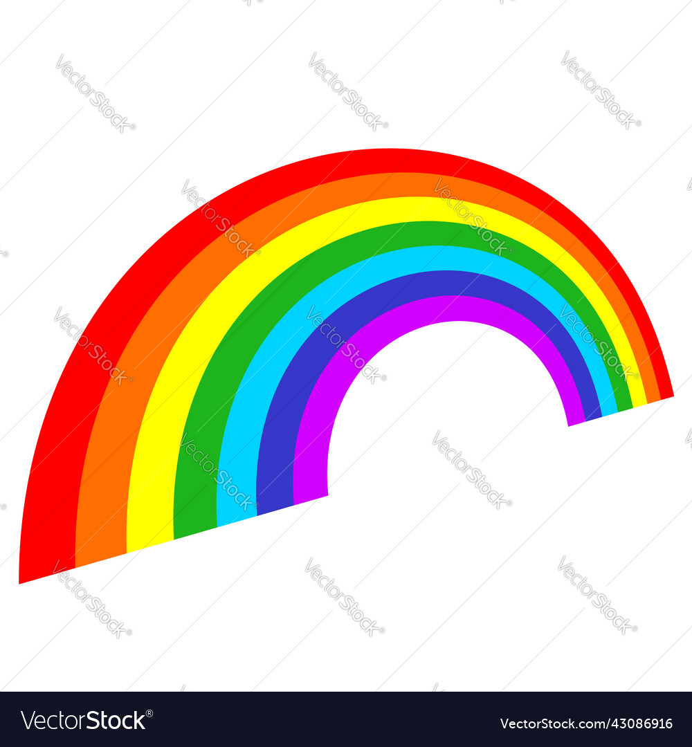 Rainbow graphic element shape