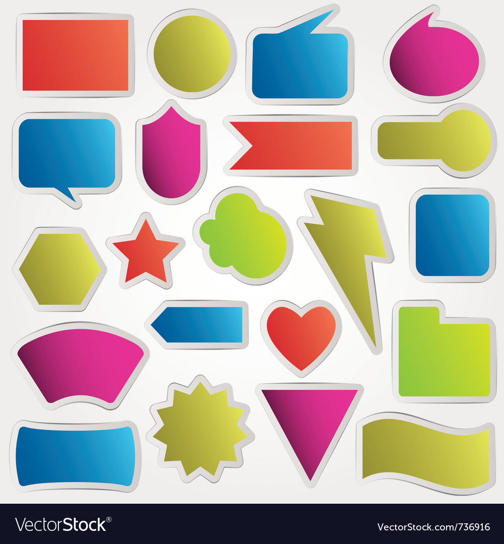 Speech bubbles set Royalty Free Vector Image - VectorStock