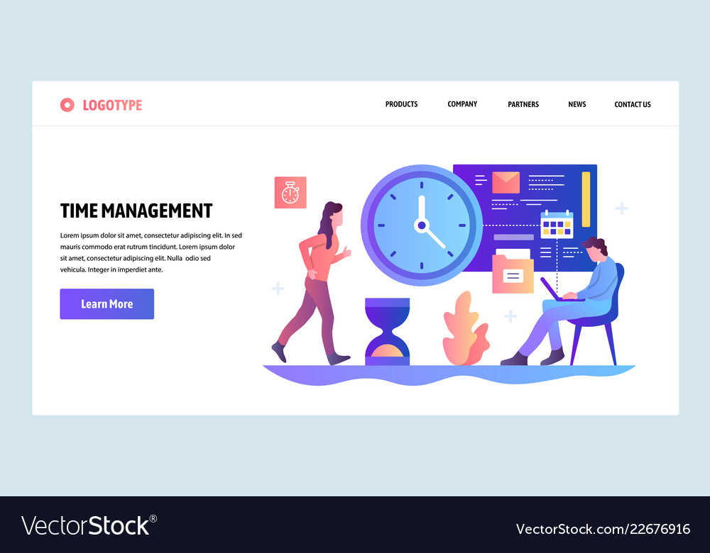 Time Management Website Template