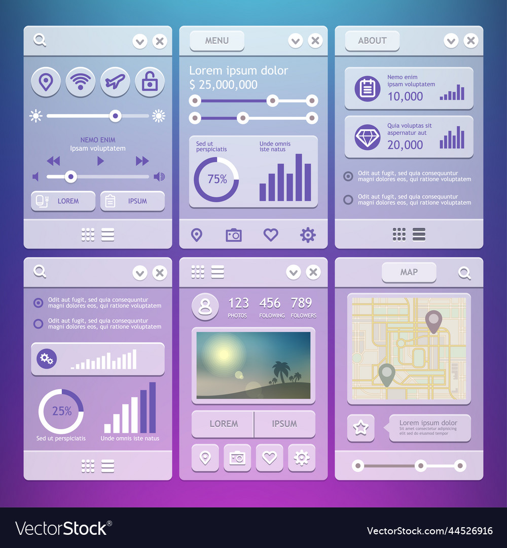 User interface elements for mobile applications