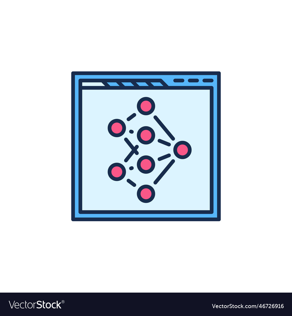 Web browser with neural network concept colored