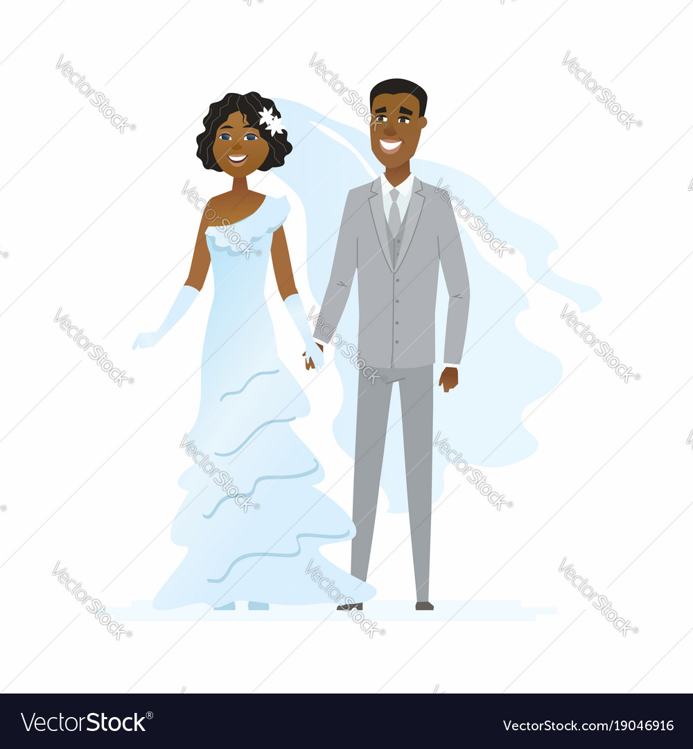 Wedding - cartoon people characters isolated Vector Image