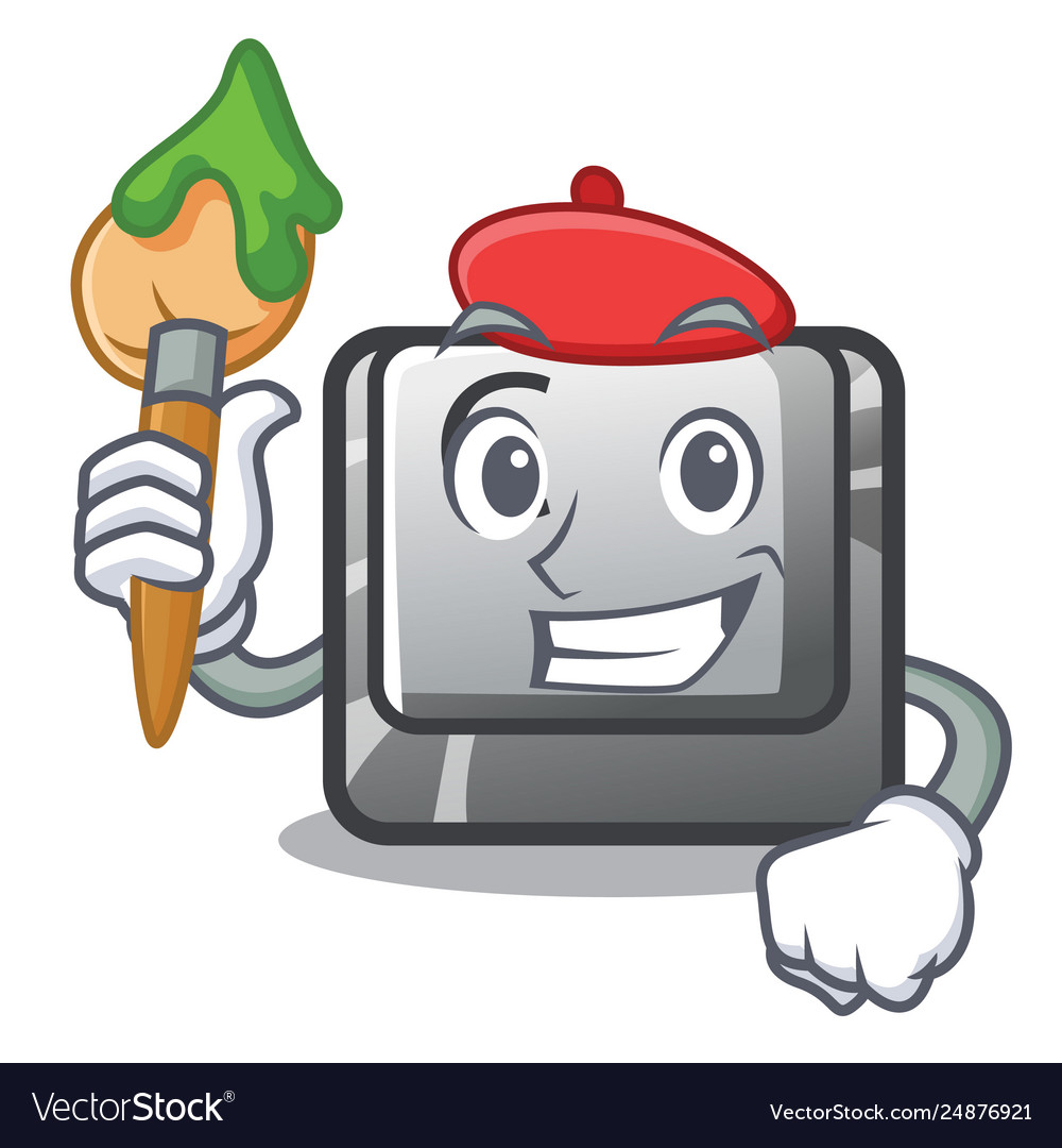 Artist button c on a keyboard character