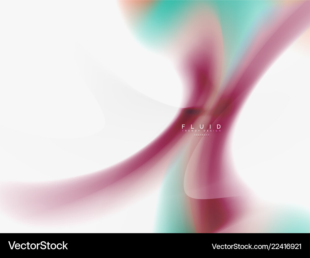 Background abstract - liquid colors wave flow Vector Image
