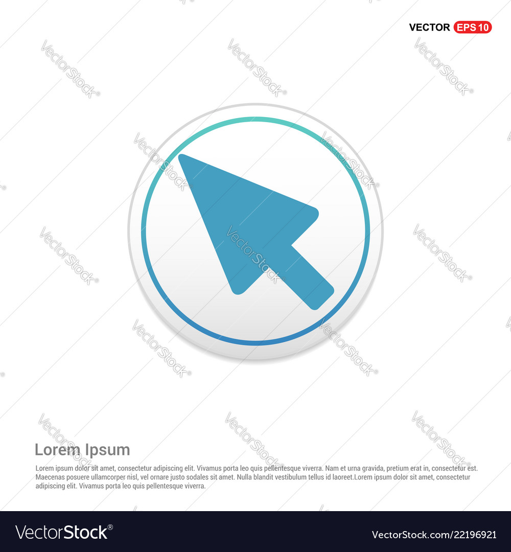 Cursor icon - white circle button