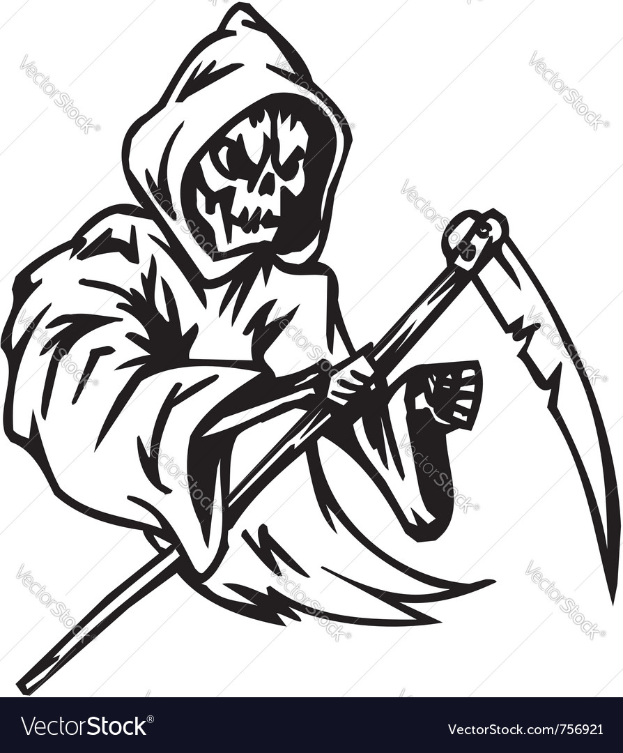 Grim reaper - halloween Royalty Free Vector Image