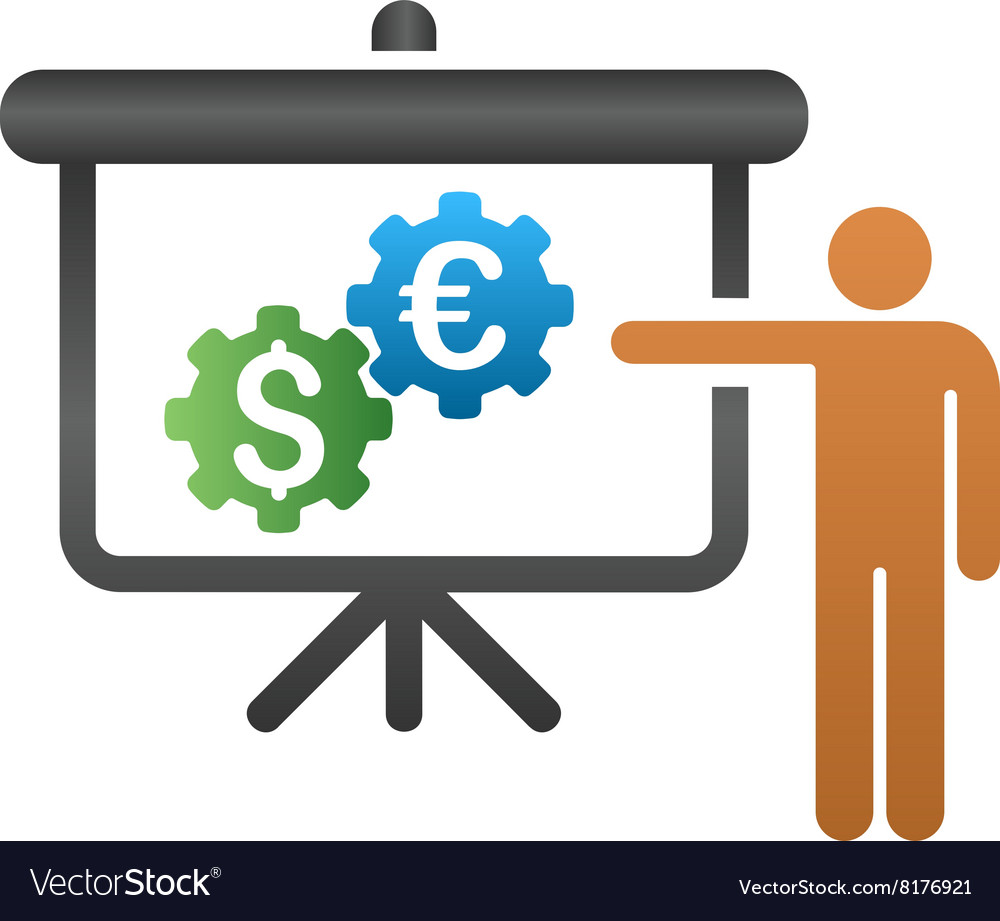 International Bank Integration Presentation Vector Image