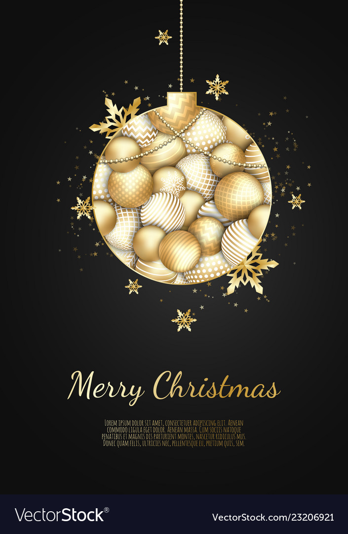 Merry christmas and happy new year xmas vector image Merry christmas and happy new year xmas