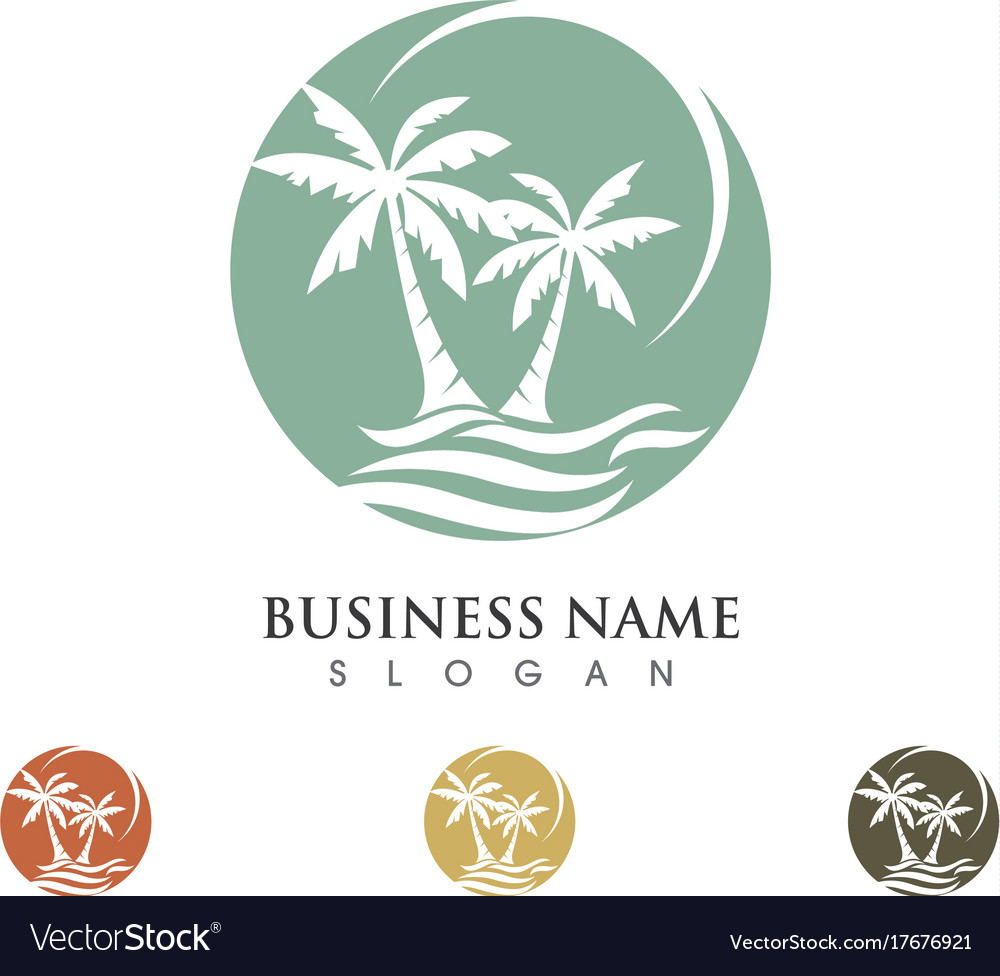 Palm Baum Sommer Logo