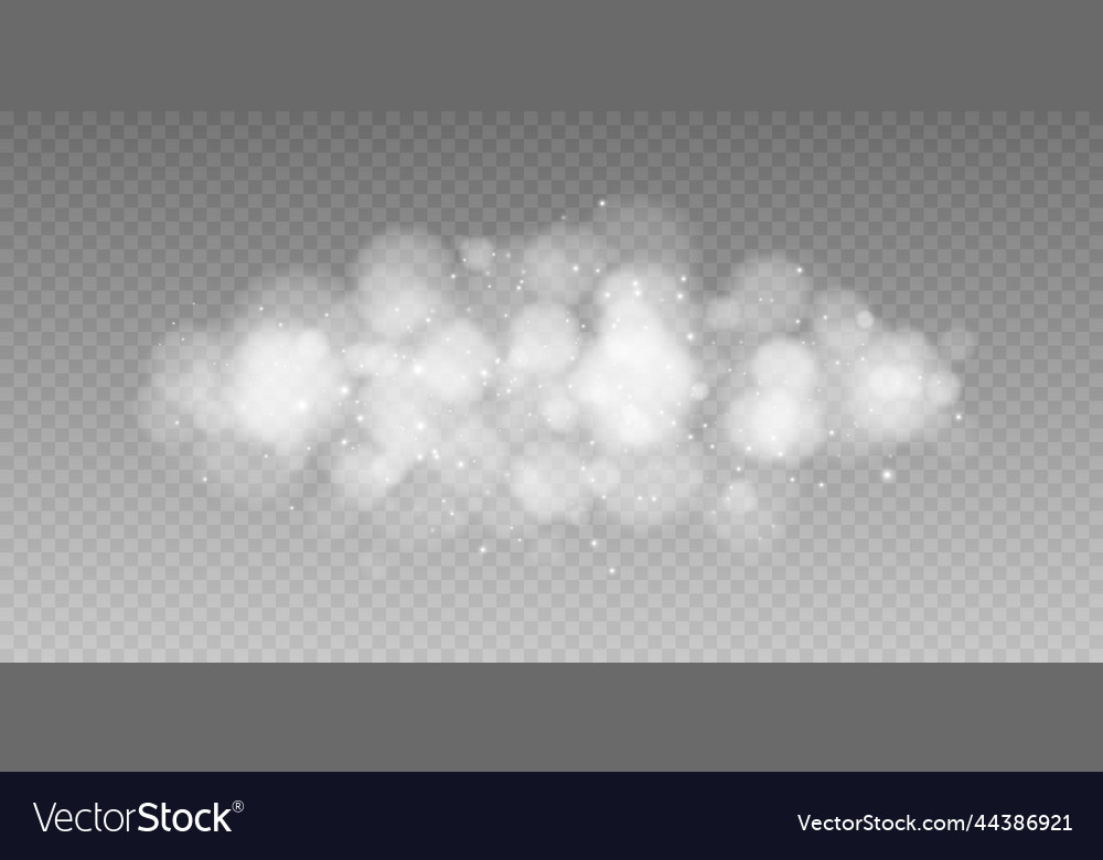 Shining bokeh isolated on transparent background