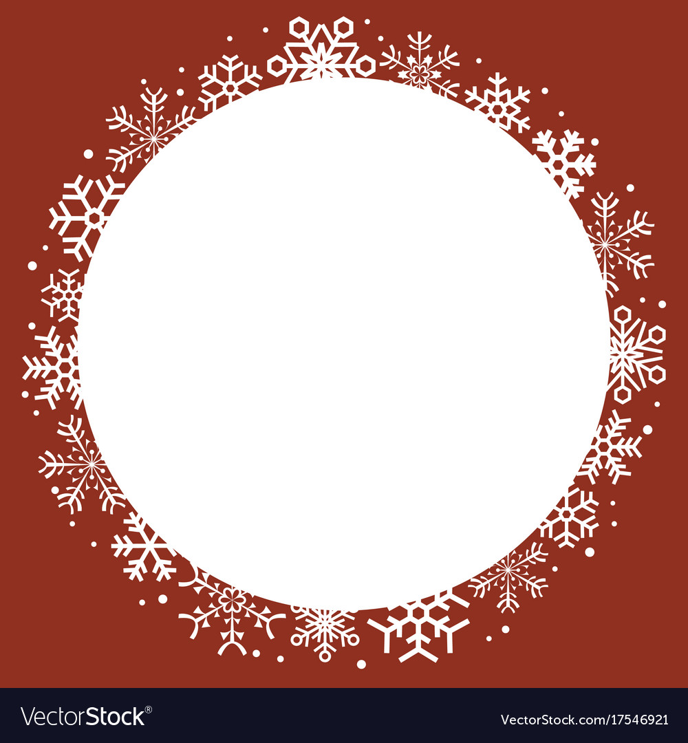 Snowflake Christmas Frame