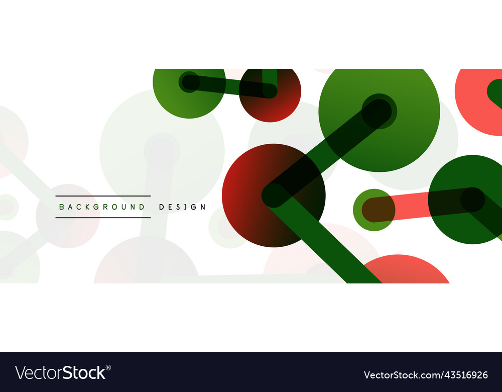 Abstract background round dots connected by lines