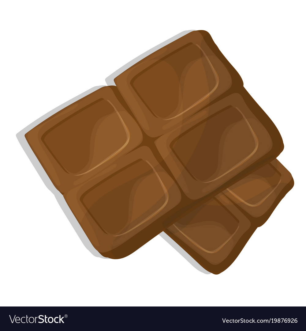 Chocolate pieces cartoon