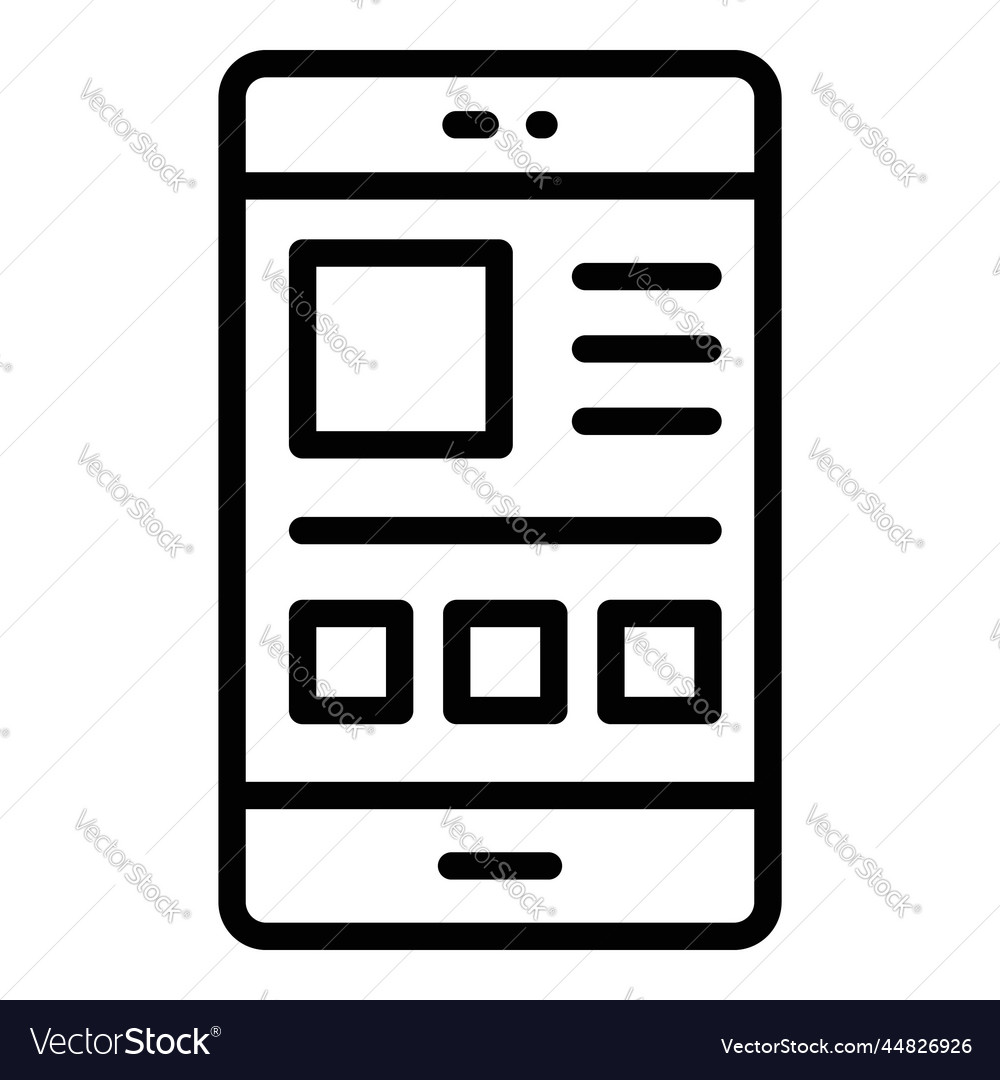 Layout icon user interface as a simple sign Vector Image Layout icon user interface as a simple sign