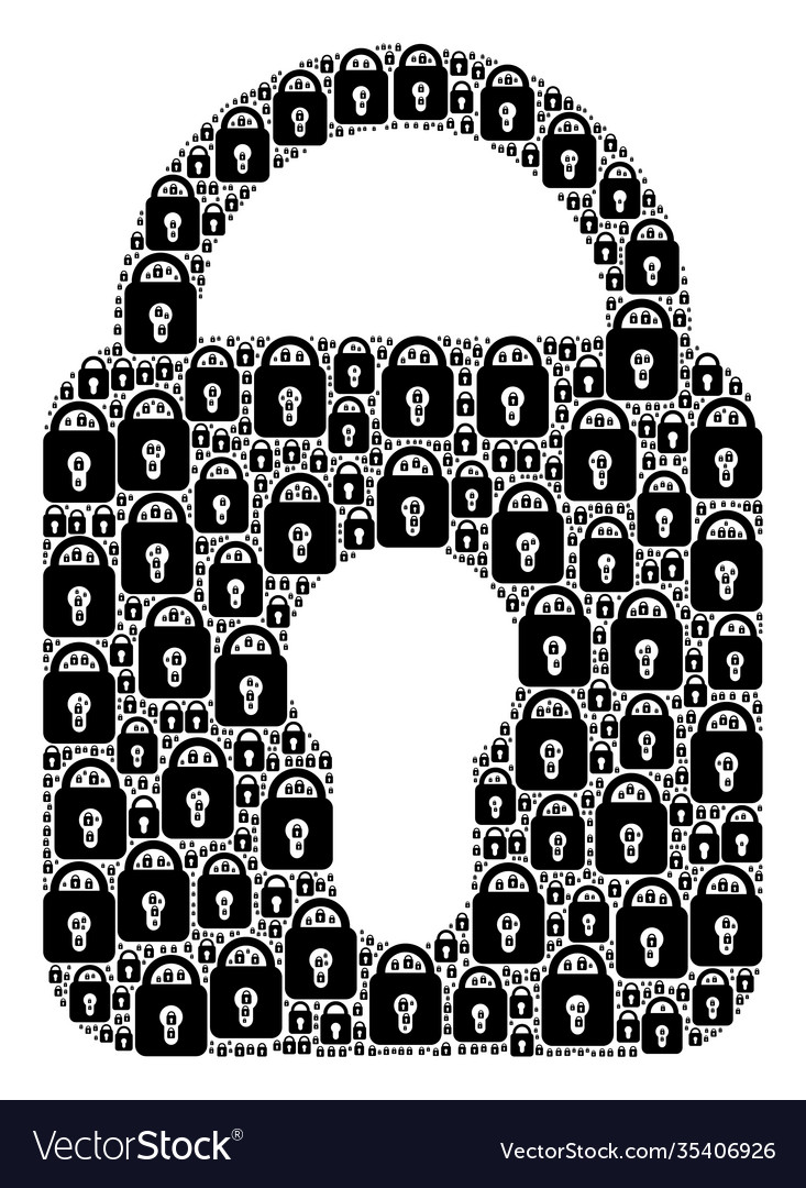 Locked recursive mosaic itself items