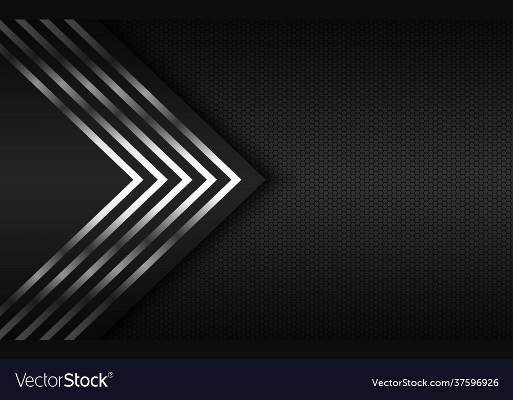 Modern technology background with silver arrows Vector Image Modern technology background with silver arrows Vector Image