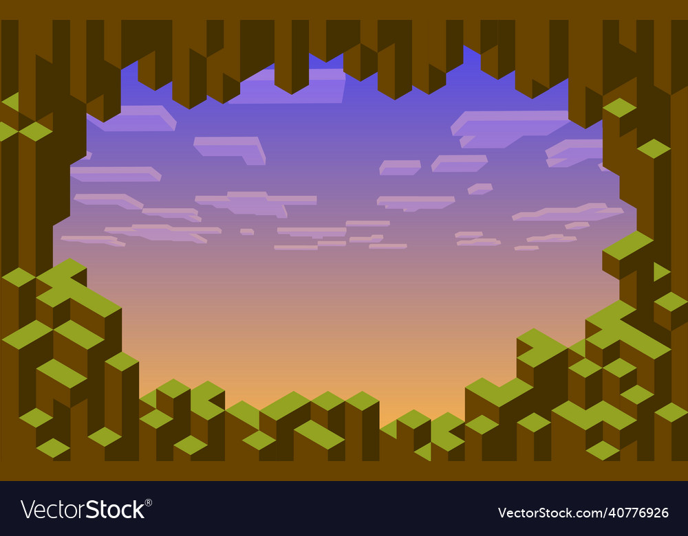 Pixel Game Level Background