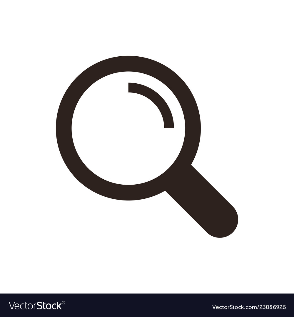 Download Search icon magnifying glass Royalty Free Vector Image