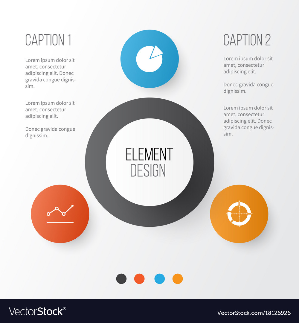 Set of graphs diagrams and statistics icons