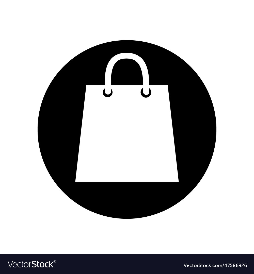 Shopping bag icon isolated on white background