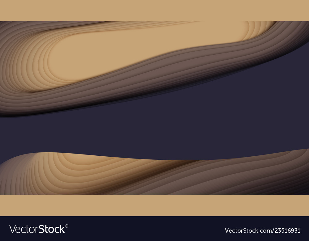 3d abstract background with paper cut shape Vector Image 3d abstract background with paper cut shape