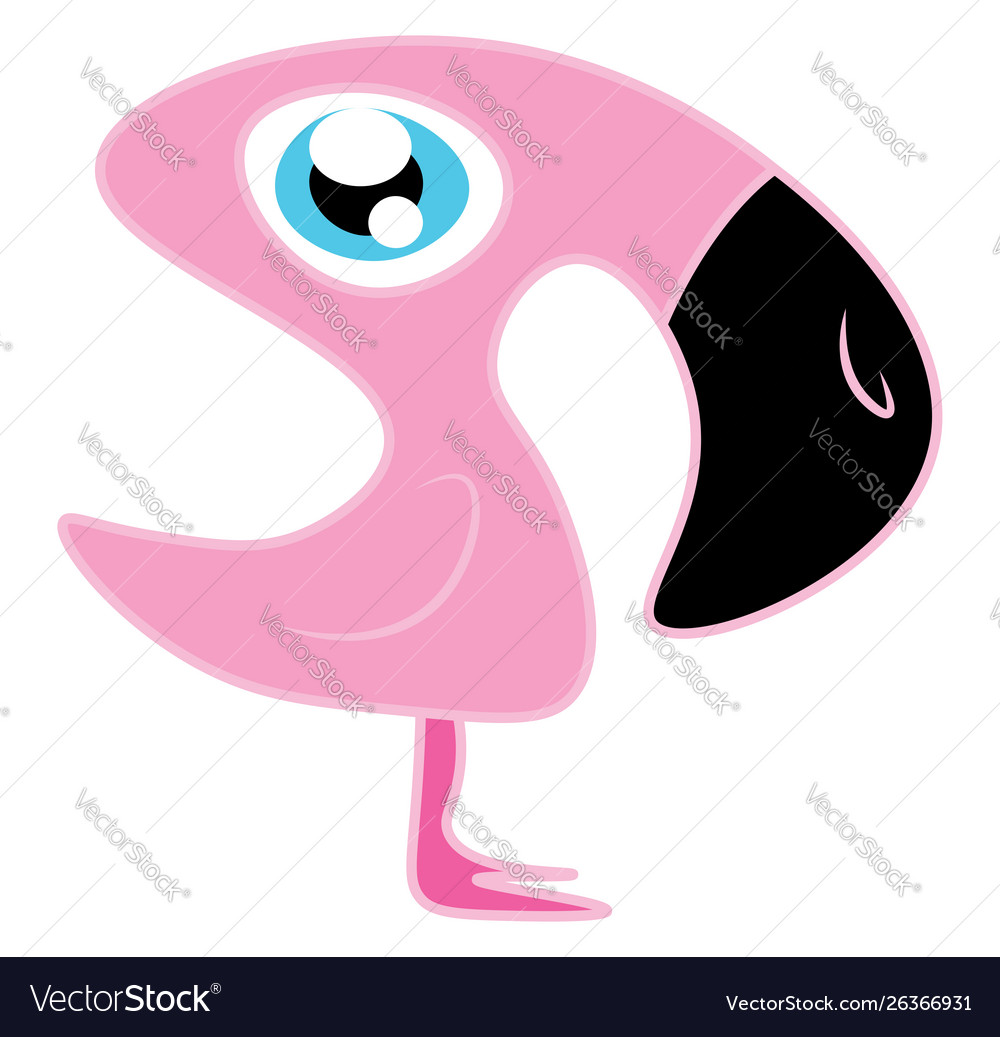 A tiny flamingo or color