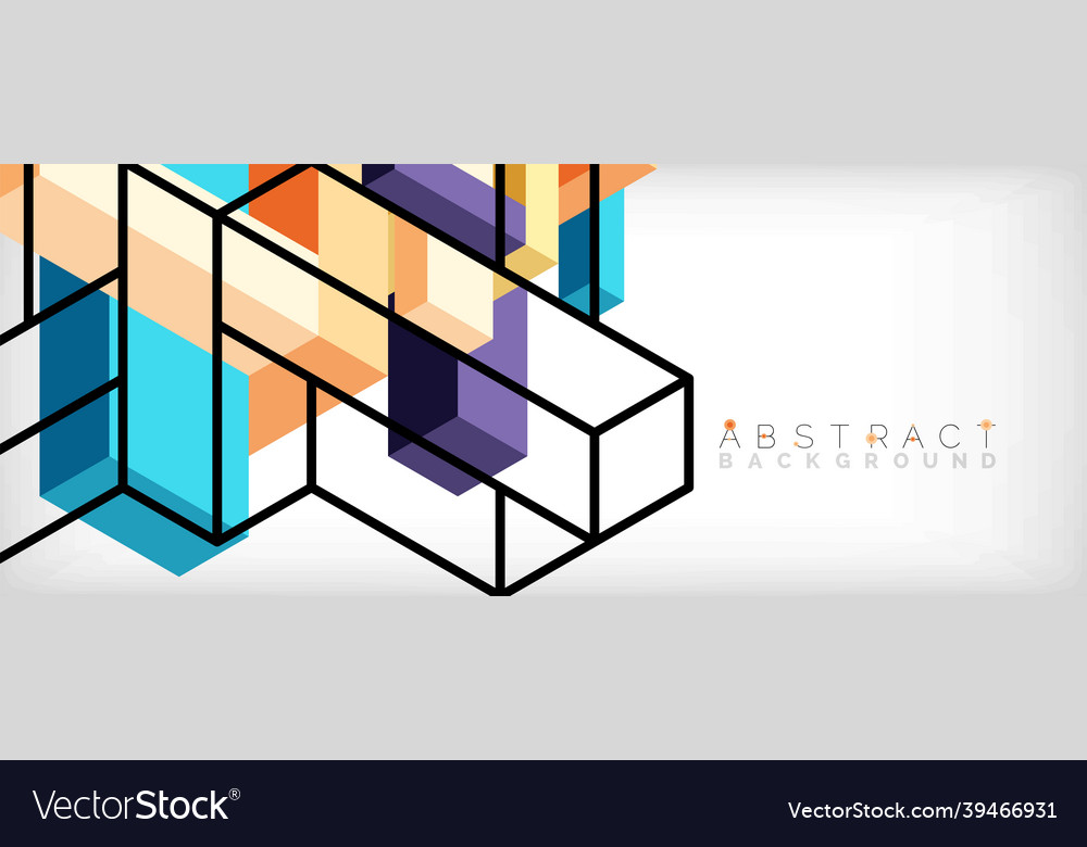 Abstract background 3d cubes cubic elements