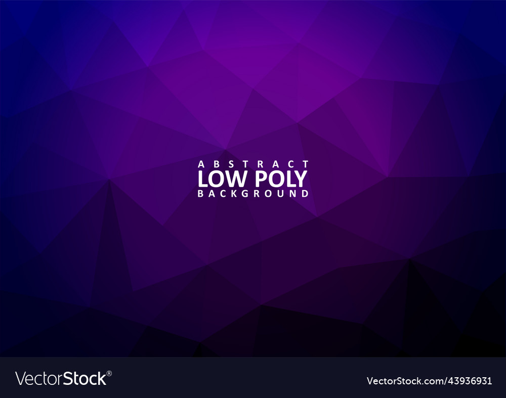 Abstract low poly background with triangle shapes vector image Abstract low poly background with triangle shapes