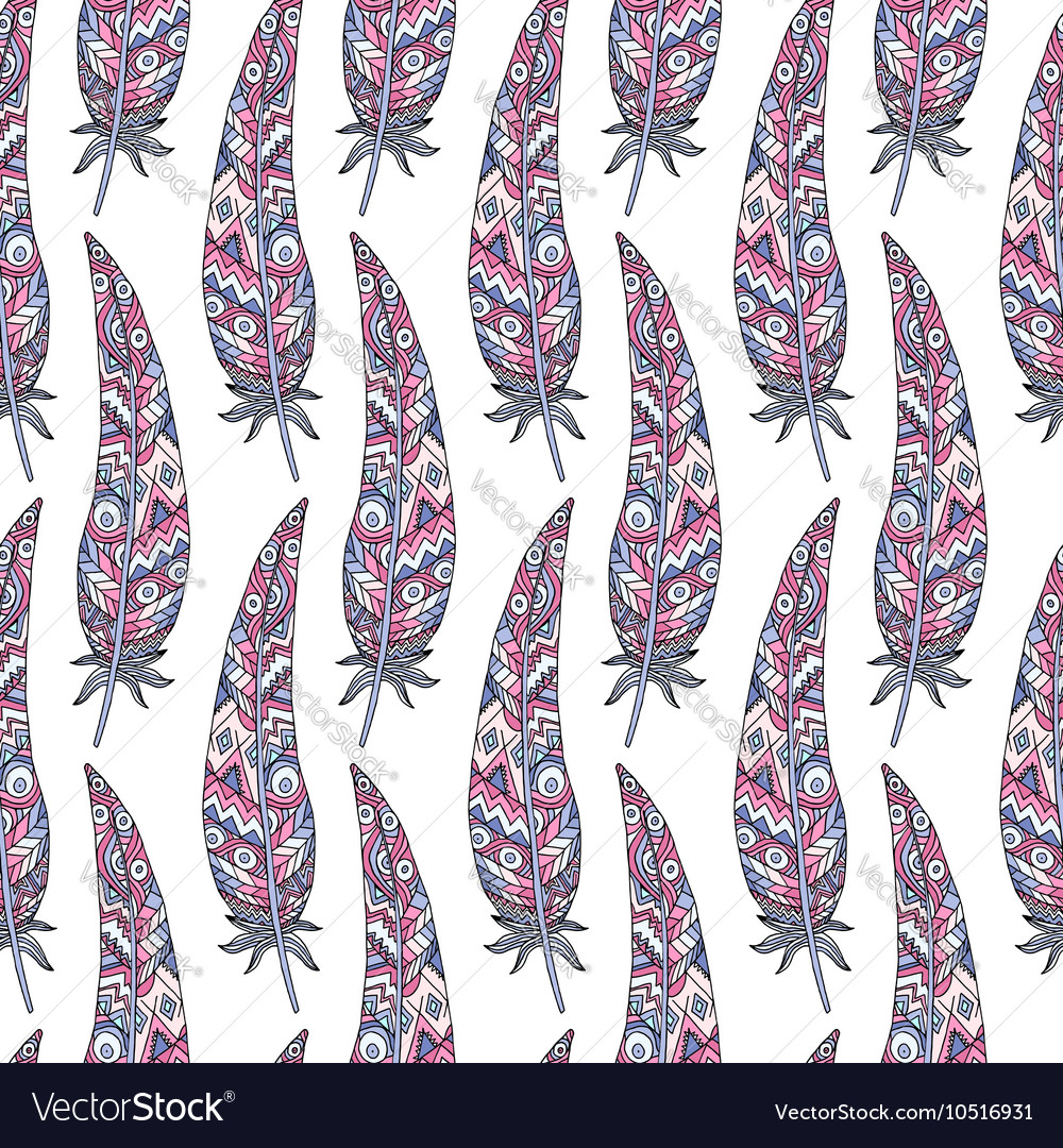 Bohemian Feather Pattern