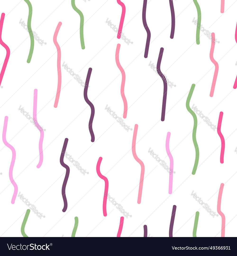 Colorful wavy seamless pattern with swirls