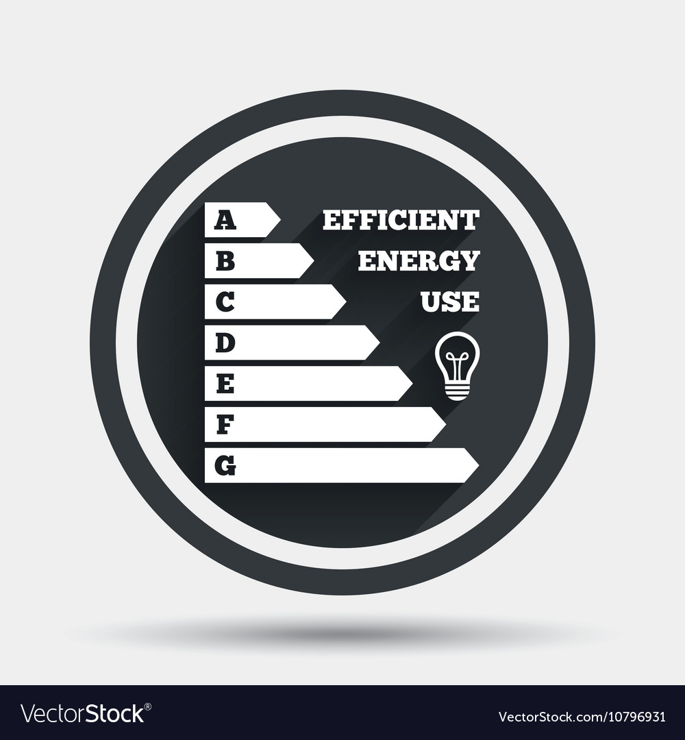 Energy efficiency icon electricity consumption