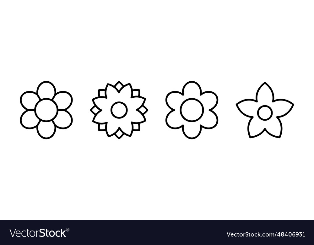 Flower icon floral logo