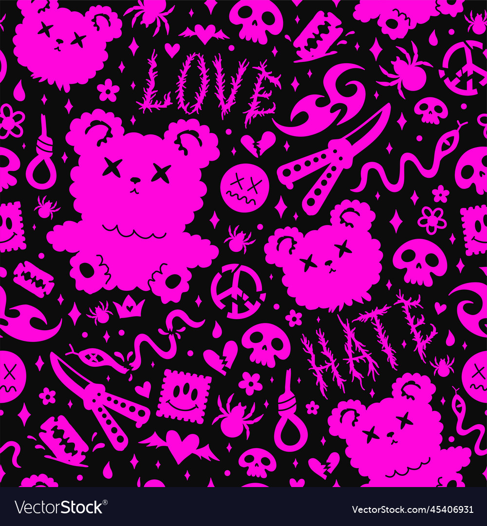 Hello Kitty Emo HD Wallpaper - WallpaperFX