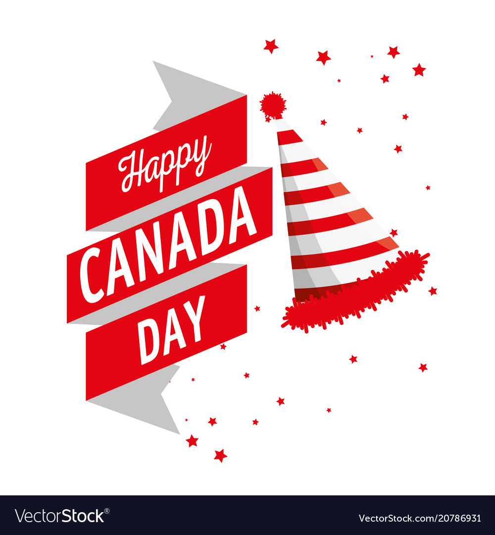 Happy canada day celebration poster