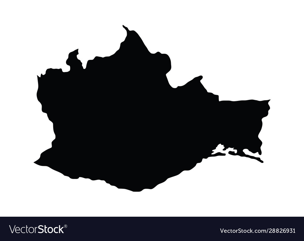 Mexico province map state oaxaca map isolated Vector Image