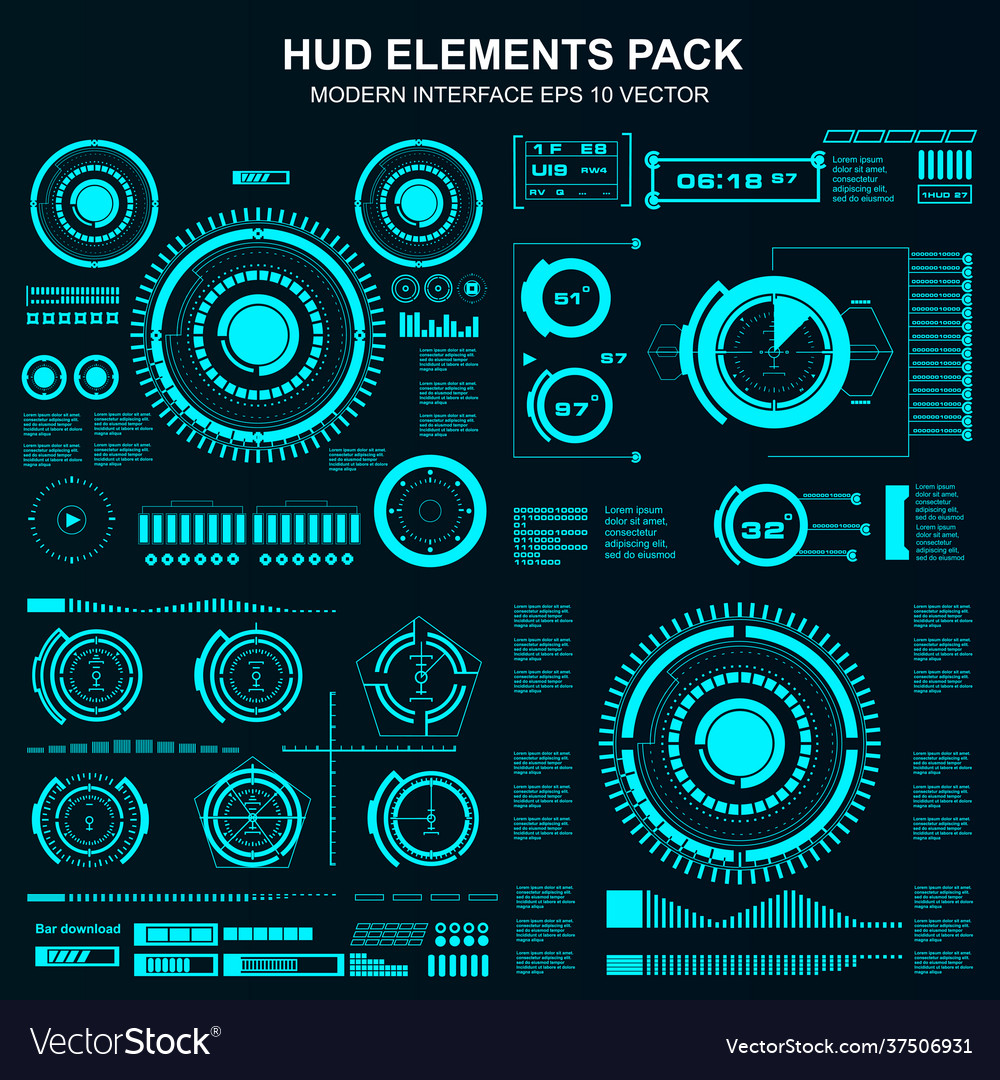 Modern Tech Interface Elements