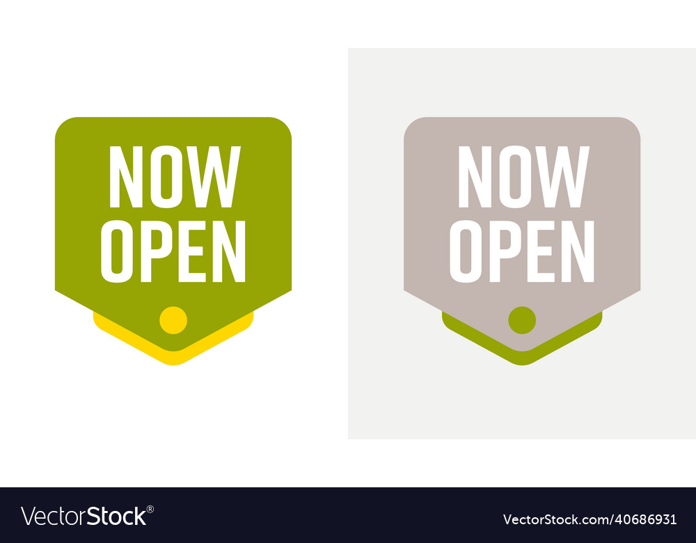 Now open label announcement sticker pointer set