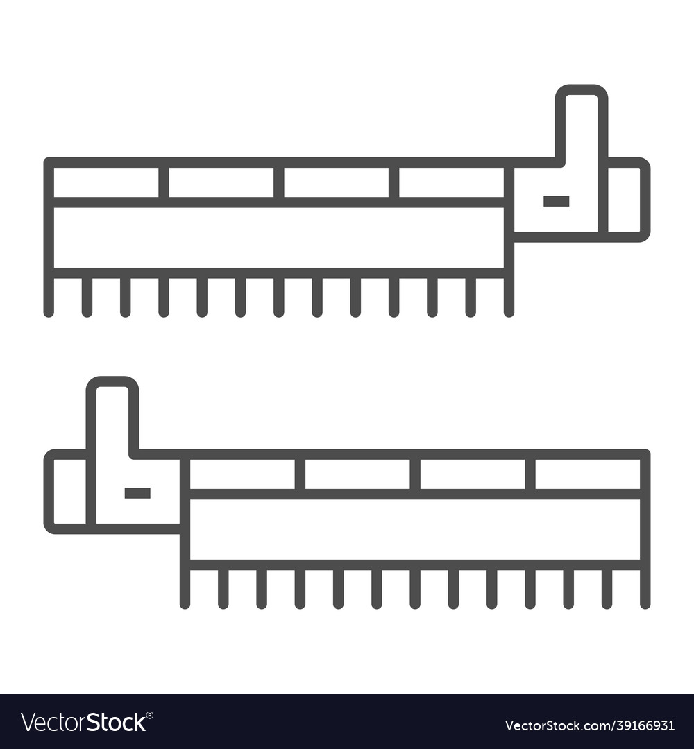 Pci simple communications controller thin line vector image Pci simple communications controller thin line