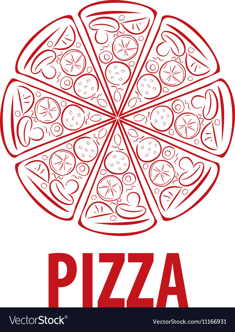 Pizza Logo Royalty Free Vector Image - Vectorstock