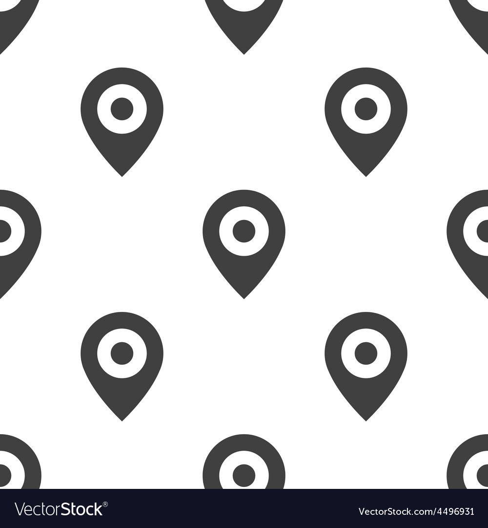 Seamless Map Pin Pattern